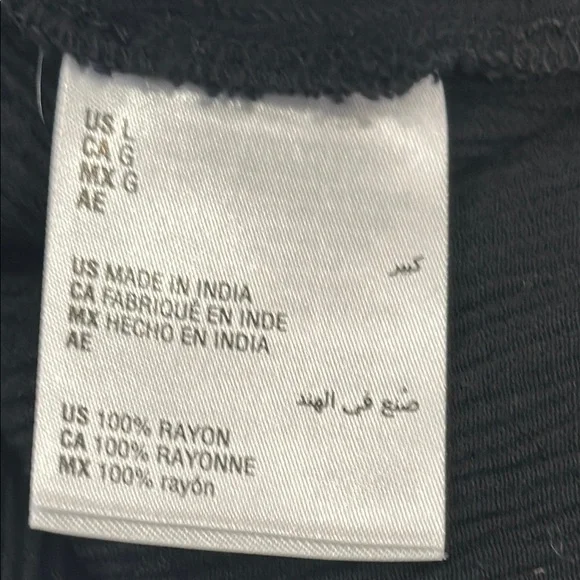 INC International Concepts Black Lace-Up Blouse - Picture 7 of 8